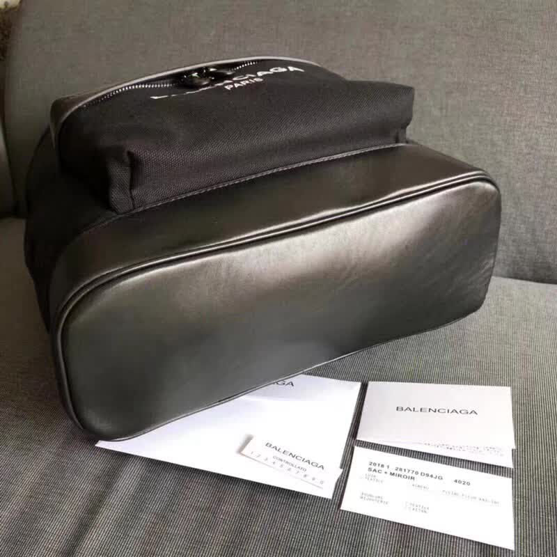 BALENCIAG巴黎世家 Le Dix Money 帆布配牛皮 雙肩包 大號  BL1457